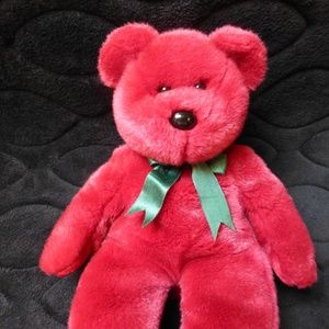 TY CRANBERRY BEANIE BUDDY one of6 colors green bow
